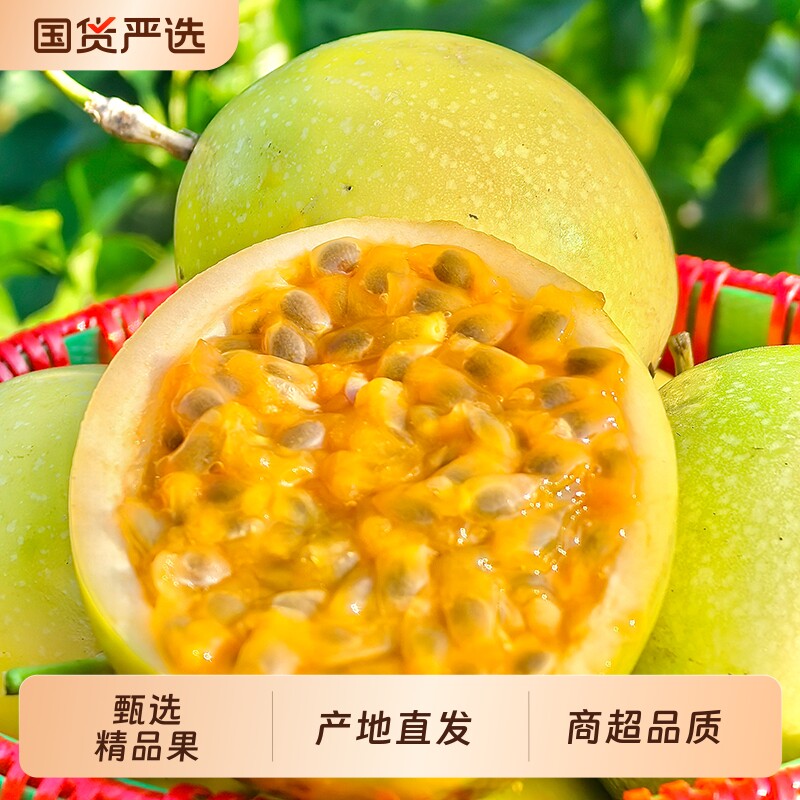 正宗钦蜜9号黄金百香果新鲜一级大果广西当季水果百香果原浆包邮