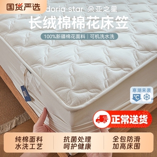 朵亚之星床笠纯棉抗菌夹棉床罩新款四季通用床垫保护罩防尘床褥套