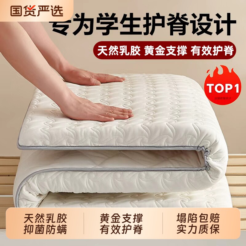 乳胶床垫软垫家用卧室榻榻米学生宿舍单人双人床褥垫子租房折叠