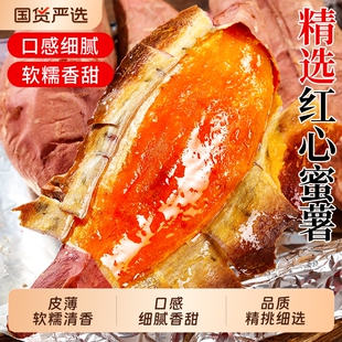 红薯地瓜沙地蜜薯烟薯25号正宗西瓜红烤红苕甜薯农家糖心新鲜番薯