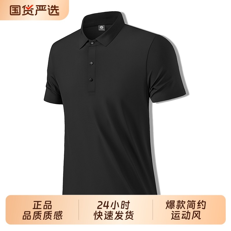 2025年新款爆款男士T恤翻领短袖透气速干健身户外跑步运动Polo衫,运动服/休闲服装,运动T恤,淘宝优惠券,粉丝福利购,淘宝优惠卷