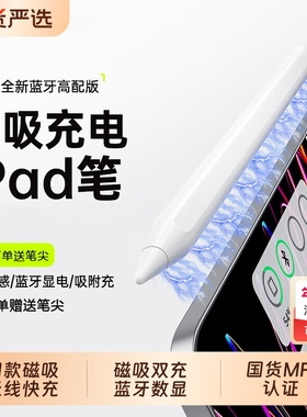 ipad电容笔适用apple pencil苹果平板触控笔ipadpencil直插式ipencil一二代iPad11平替通用air7pro手写触屏笔