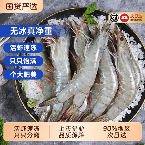 龙霸国产盐冻特大号白虾