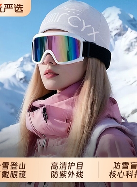 滑雪护目镜男女同款登山墨镜