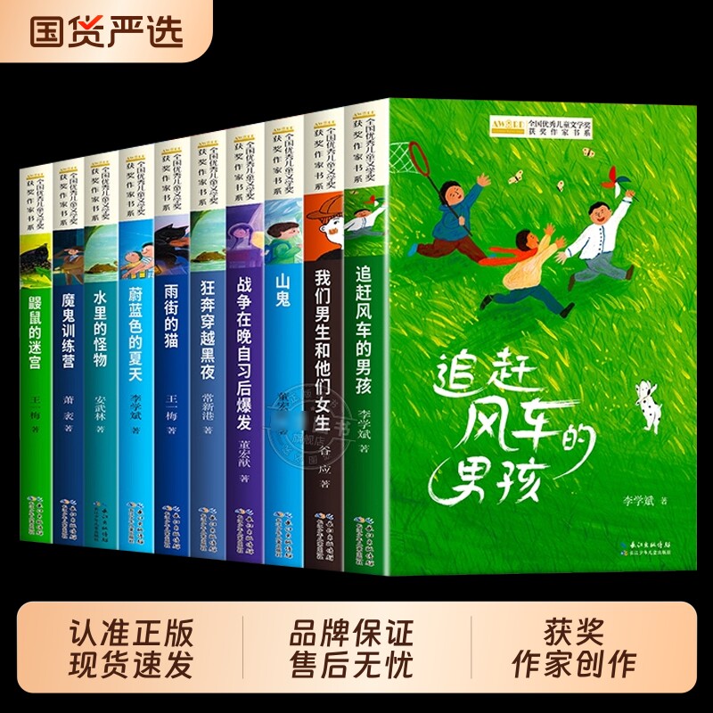 儿童文学获奖作家经典书系正版全套10册小学生三四年级阅读课外书必