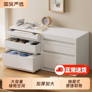办公室抽屉式收纳盒桌面A4多层储物盒文件整理盒玄关置物书桌杂物