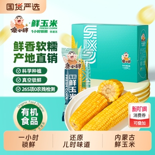 【头茬玉米】内蒙古巴彦淖尔傻小胖有机玉米新鲜即食真空糯礼盒