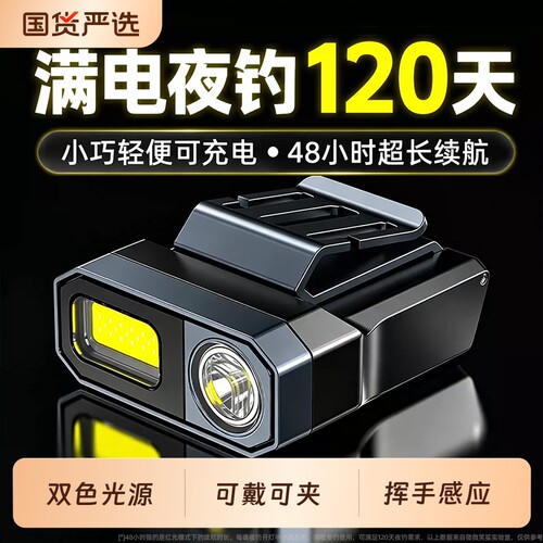 微笑鲨头灯钓鱼专用|千人加购