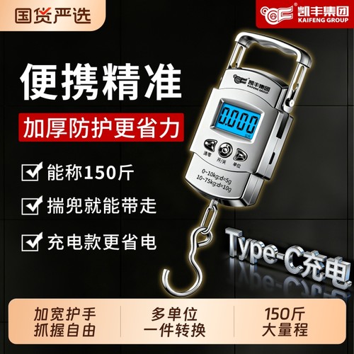 2025新款便携式手提电子秤精准称克家用小型高精度商用称重弹簧秤