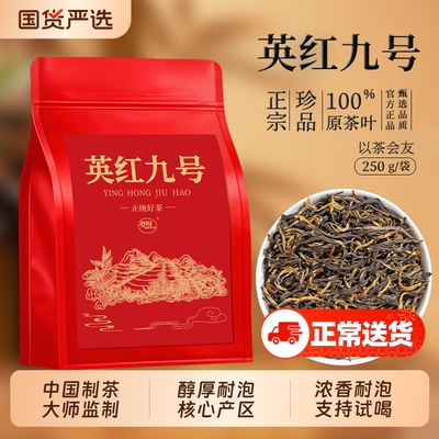 英德红茶英红九号官方旗舰店2025新茶特级浓香型袋装茶叶自己喝