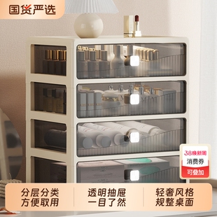 桌面收纳柜抽屉式办公室笔筒盒文具化妆品储物箱药柜置物架笔桶