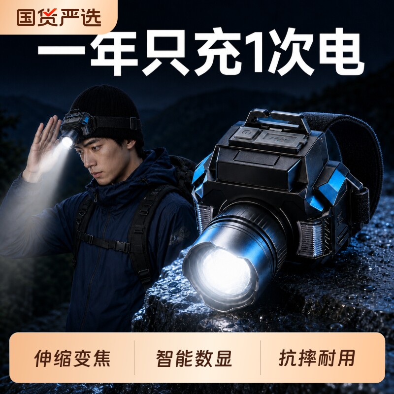 【官方正品】长续航强光超亮头灯图片