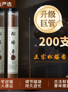 天然松塔香招财净化磁场线香室内香薰松果雅净宅古法中式熏香正品