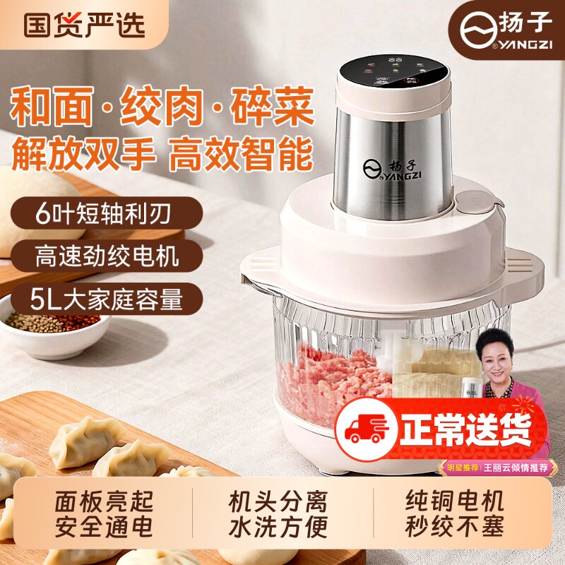 扬子绞肉机家用商用电动打馅多功能搅蒜机机器蒜蓉机搅拌蒜泥和面