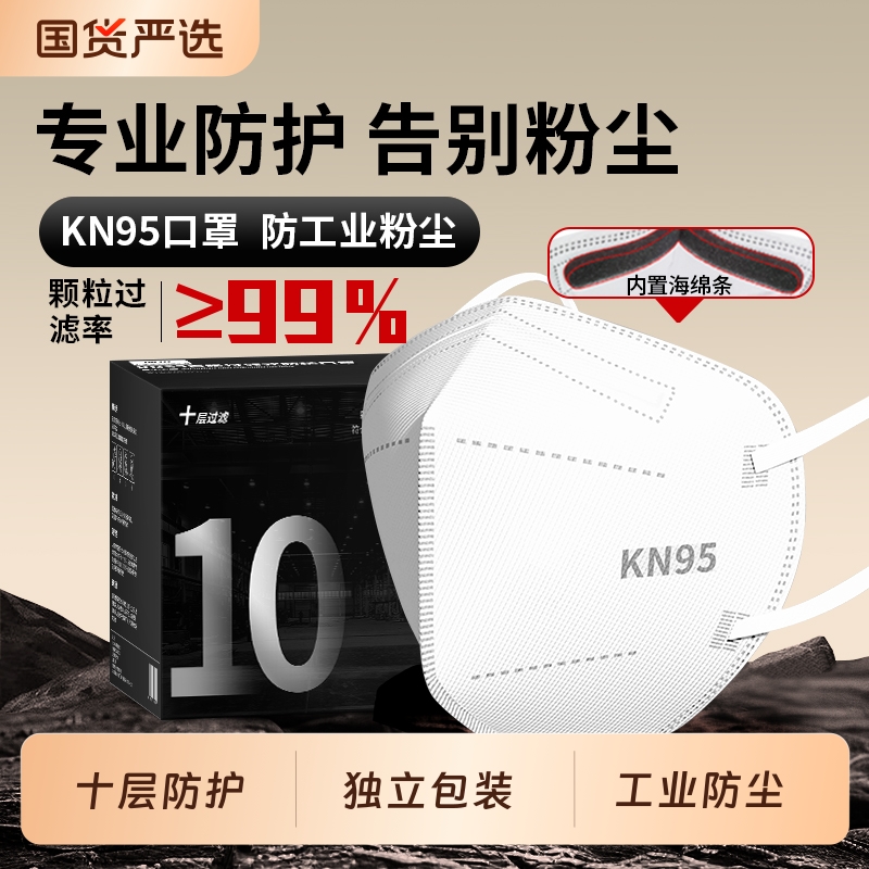 防粉尘防甲醛3D立体防尘KN95口罩