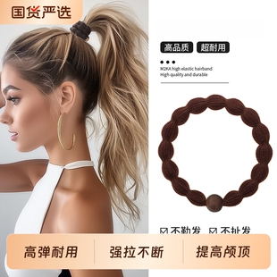 豆豆发圈发绳皮筋头绳女防滑2026新款 高端高弹力耐用扎头发运动款