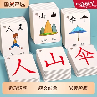 幼儿园识字大王3000字象形认字闪卡幼儿启蒙早教书儿童小学生图形认知记忆力幼小衔接教材全套一日一练益智书每日一练习册趣味