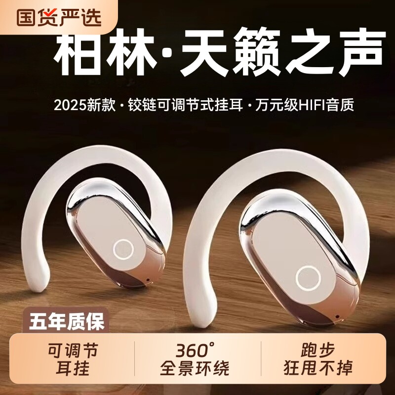 柏林之音天籁之声耳机蓝牙2025新款骨传导不入耳无线挂耳式跑步