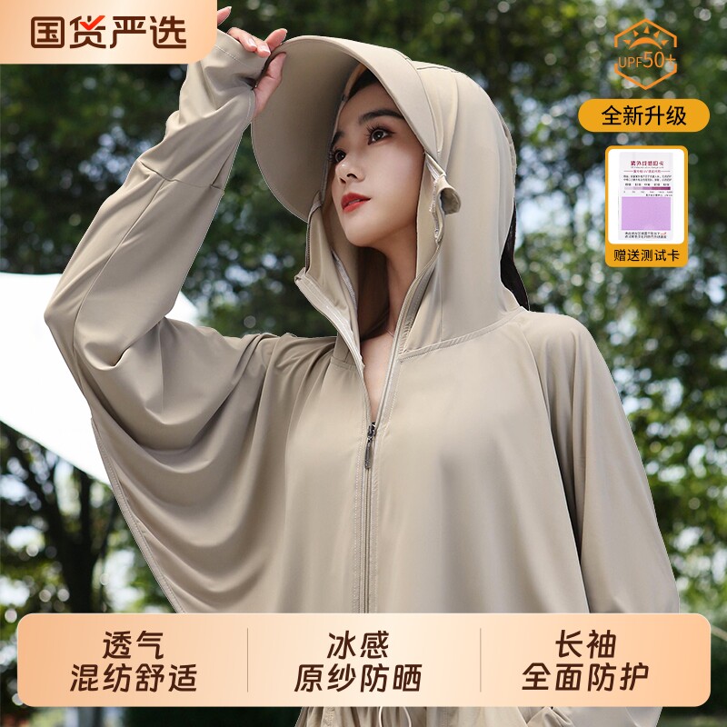 冰丝防晒衣女夏季2026新款防紫外线超薄款罩衫外套骑电动车防晒服