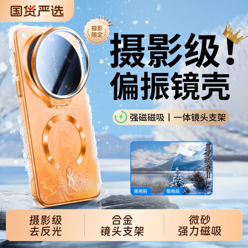 摄影级去反光磨砂磁吸镜头支架壳