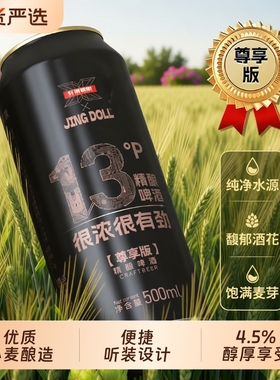 轩博联名精酿500ml*9罐整箱畅饮JINGDOLL啤酒酿造大桶