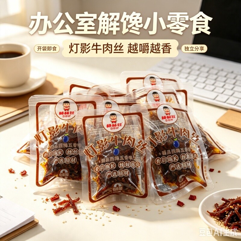 棒棒娃灯影牛肉丝四川特产成都麻辣五香味小吃灯影丝小包装辣味