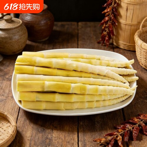 清水竹笋片商用批发大山里嫩竹笋丝新鲜脆嫩笋尖火锅食材笋子泡椒