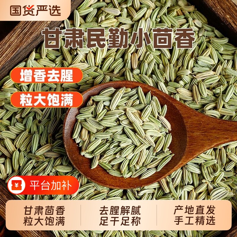 甘肃民勤小茴香颗粒香料官方旗舰店500g调料小茴八角桂皮孜然粒