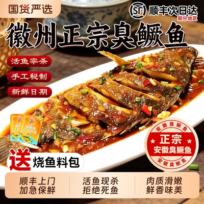 活鱼现杀安徽臭鳜鱼徽渔桂鲜香