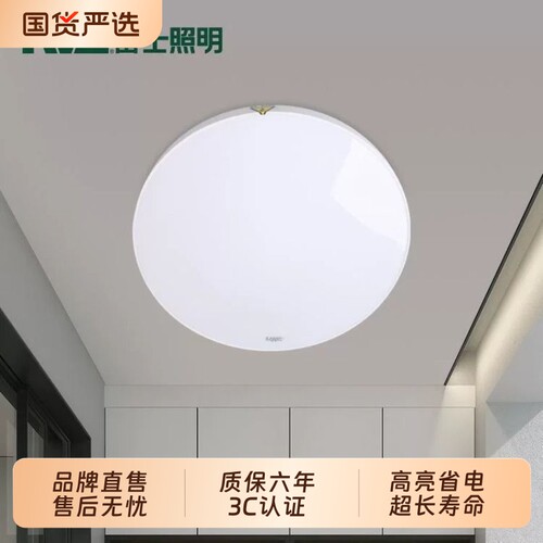 雷士照明官方全光谱小白护眼客厅吸顶灯主灯卧室简约灯具