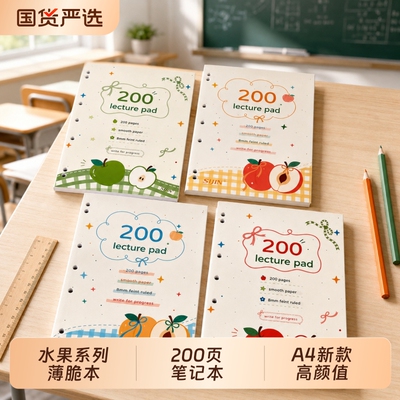 美式薄脆本A4小清新活页本笔记本