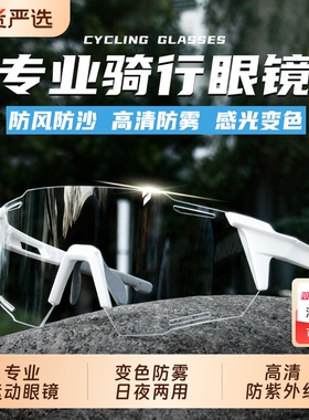 黛欧妮娅高清变色防雾骑行眼镜