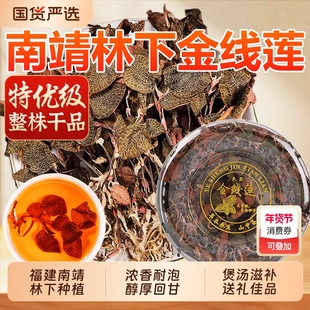 正宗福建南靖金线莲整株原生态林下种植金线莲茶干品礼盒装送长辈