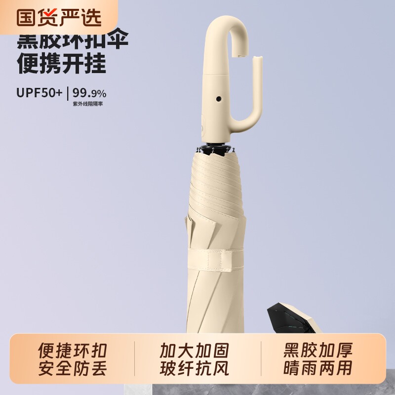 【破损包赔】全自动环扣雨伞图片