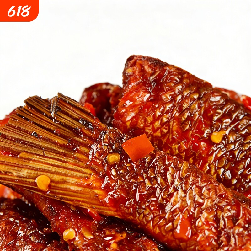 抓鱼的猫香辣鱼排/鱼尾巴劲辣混搭湖南特产香辣鱼块零食休闲小吃