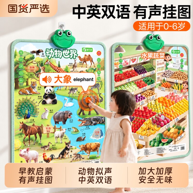 热销40w+】中英双语挂图图片
