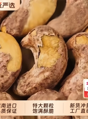 洽食街紫皮腰果仁越南进口A170特大颗粒新货带皮盐焗原味孕妇零食