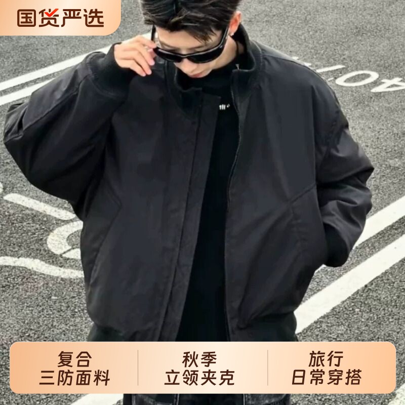 美式飞行员夹克男士春秋爆款图片