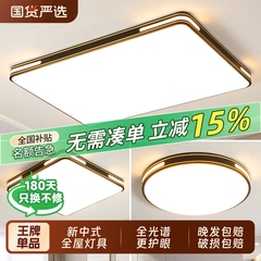 新中式客厅主灯2025新款大气简约现代LED吸顶灯家用卧室护眼灯具