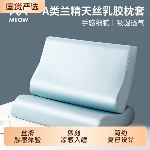 夏季兰精天丝乳胶枕套