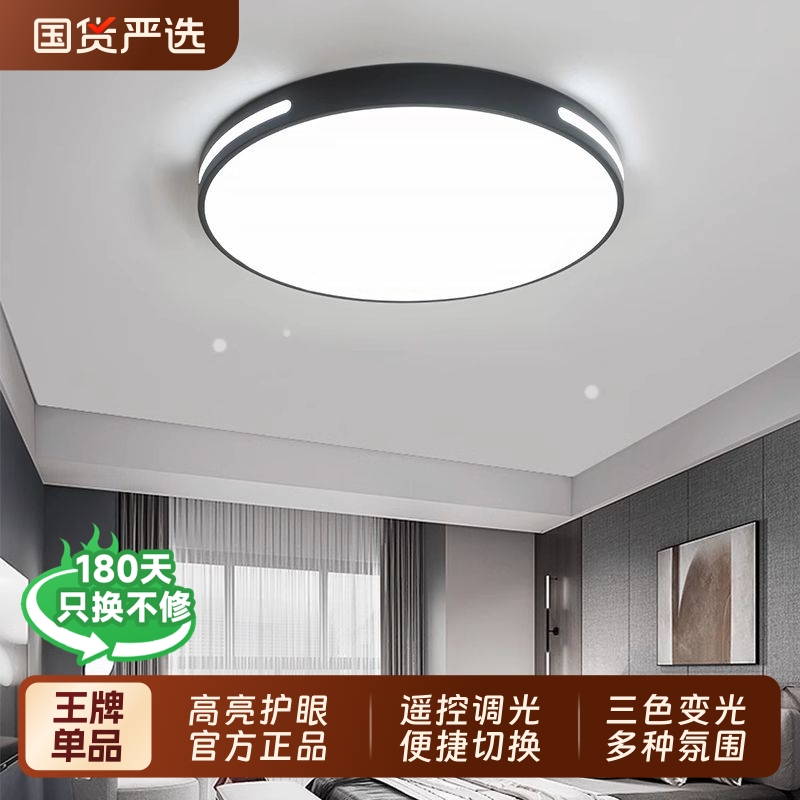 LED新款护眼高亮节能全光谱阳台书房卧室客厅室内智能遥控吸顶灯