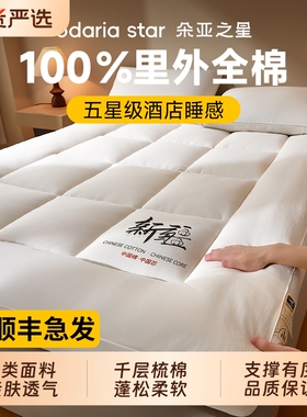 朵亚之星新疆棉冬季床垫软垫家用里外全棉180x200床垫子纯棉床褥