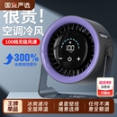 便携式 桌面循环扇100档可挂壁小型USB充电风扇静音办公室桌上厨房超强力长续航迷你台式 宿舍工位降温小风扇