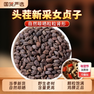 女贞子中药材正品官方旗舰店女真子女贞子茶泡水喝搭墨旱莲草组合