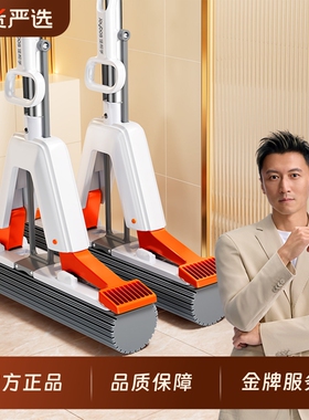 佳帮手海绵拖把2025新款家用一拖净干湿两用免手洗强吸水胶棉拖布