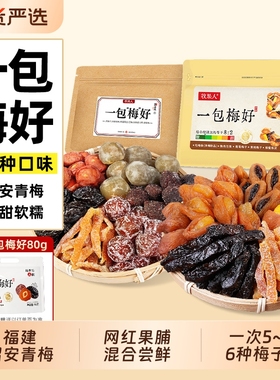 林依轮牧果人一包梅好蜜饯果脯话梅乌西梅子休零孕妇零食乌梅陈皮