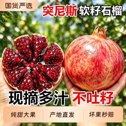 正宗突尼斯软籽石榴5斤