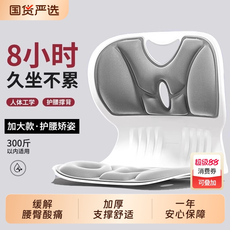 宋博士坐垫人体工学久坐办公室腰靠座椅靠背成人垫坐姿矫正支撑