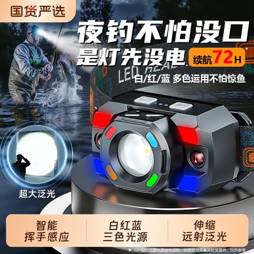 头灯钓鱼专用2025新款强光超亮