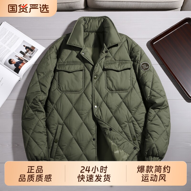 OVJF2025年新款爆款加厚保暖翻领棉衣男士棒球服户外运动防风